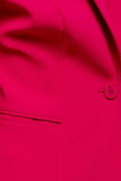 Брюки нарядные с притачным высоко посадочным поясом и вытачками Панда 131460w фуксия - фото 4