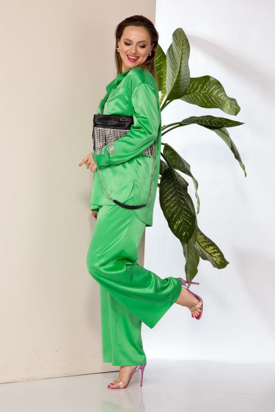 Блуза, брюки Anastasia 843 ярко-салатовый - фото 6