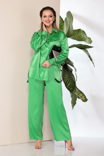 Блуза, брюки Anastasia 843 ярко-салатовый - фото 4