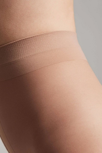 Колготки трикотажные плотные бежевые для каждодневного ношения CONTE Tango_40 Bronz - фото 3