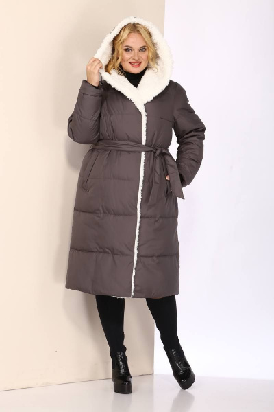 Пальто Shetti 2097 светлый_графит - фото 3