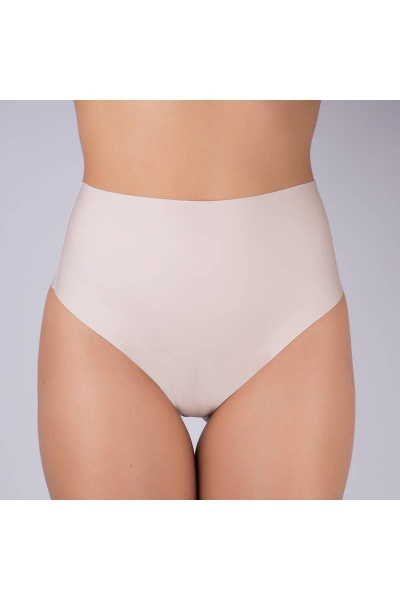 Трусы-стринг из фри-кат, высокая посадка Verally 1138-1 серебристый пион - фото 2