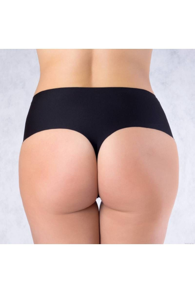 Трусы-стринг из плотного эластичного фри-кат полотна Verally 1138-1 черный - фото 2