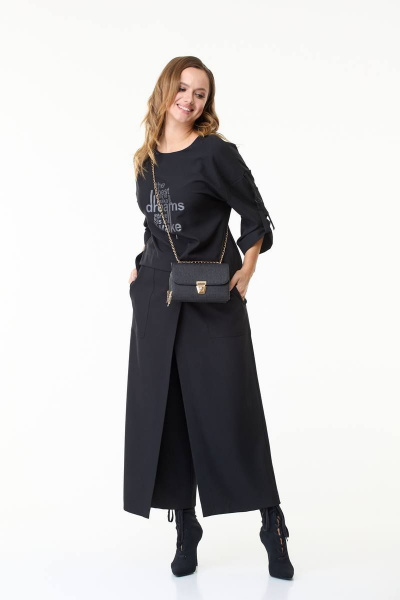 Блуза, брюки Taita plus 2301 черный - фото 3