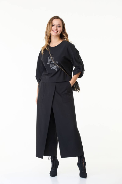 Блуза, брюки Taita plus 2301 черный - фото 2