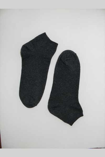 Серые спортивные носки 5 пар укороченных с гидроскопичным эффектом АКВА-ИС 16с268 тёмно-серый - фото 1