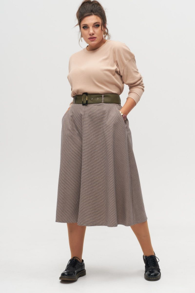 Пояс, юбка Anelli 1321 гусиная_лапка - фото 1