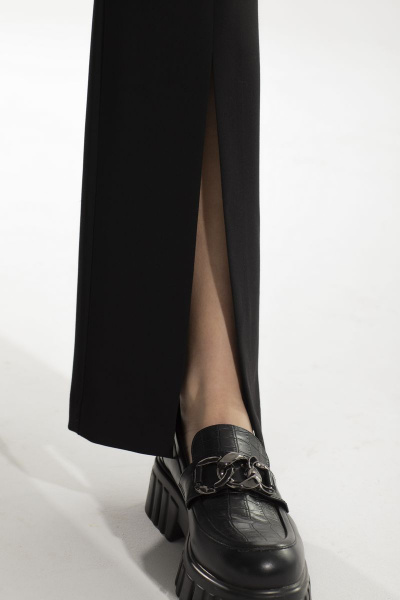 Брюки классического кроя с наклонными карманами и разрезами Golden Valley 16555 черный - фото 5