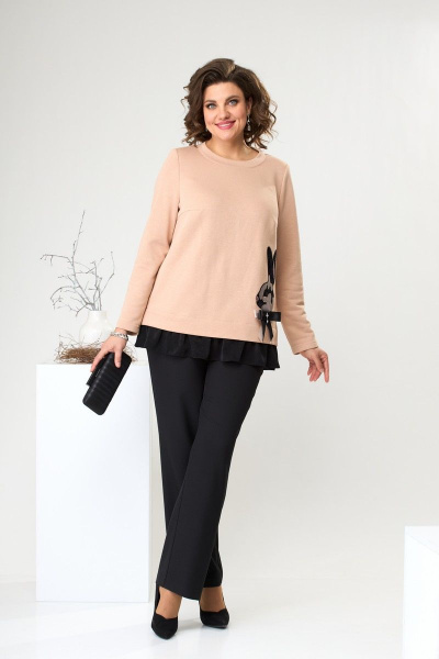 Брюки, джемпер Romanovich Style 2-2467 пудра - фото 2