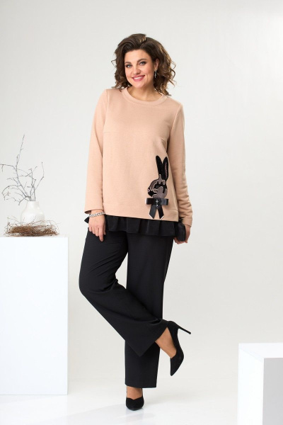 Брюки, джемпер Romanovich Style 2-2467 пудра - фото 1