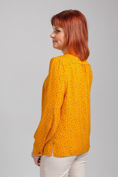 Блуза Соджи 350 горчичный - фото 3