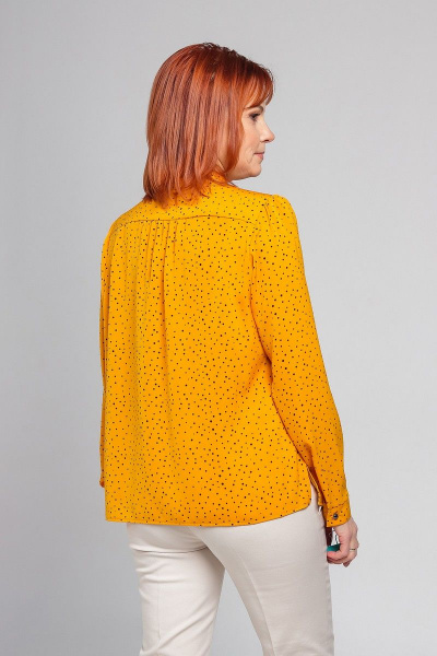 Блуза Соджи 350 горчичный - фото 5