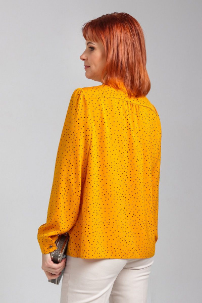 Блуза Соджи 350 горчичный - фото 4