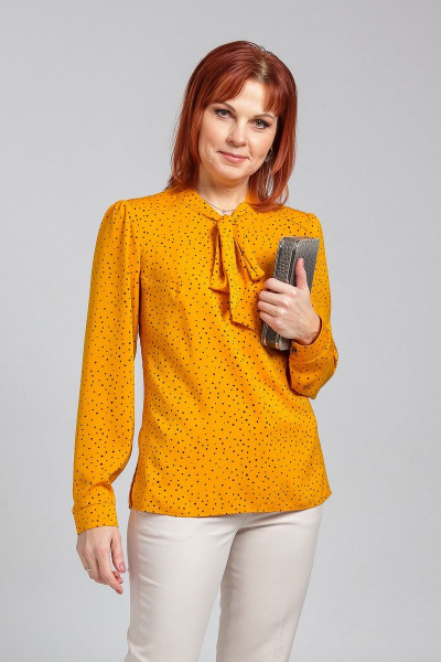 Блуза Соджи 350 горчичный - фото 1