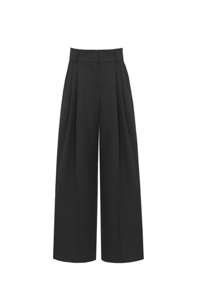 Деловые брюки из текстиля на каждый день и праздник Elema 3К-12092-1-170 чёрный - фото 4