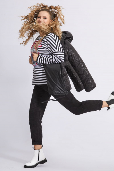 Куртка AVE RARA 1036/1 черный - фото 5