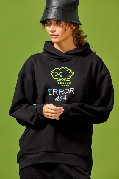 Худи oversize с капюшоном и накладным карманом KOSKA 405 - фото 1