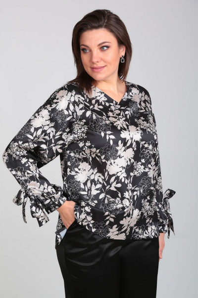 Блуза с V-образным вырезом и удлиненные брюки VIA-Mod 533 - фото 4