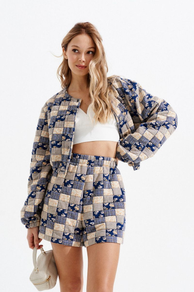 Демисезонные трикотажные шорты с резинкой и карманами ANNETE A308 - фото 4