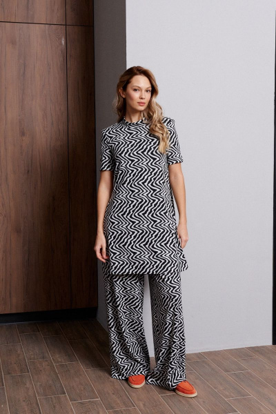 Кюлоты прямого кроя с резинкой из трикотажа демисезон ANNETE A311 - фото 3