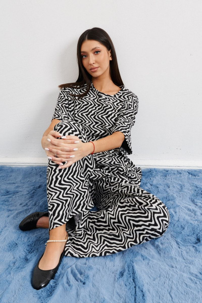 Кюлоты прямого кроя с резинкой из трикотажа демисезон ANNETE A311 - фото 2