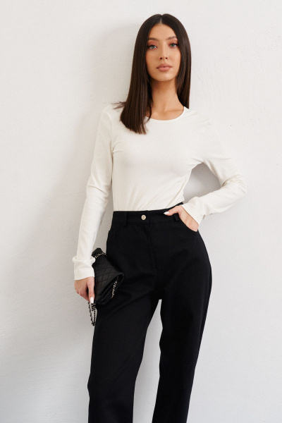 Футболка из вискозы трикотаж прилегающий силуэт ANNETE A663 - фото 1