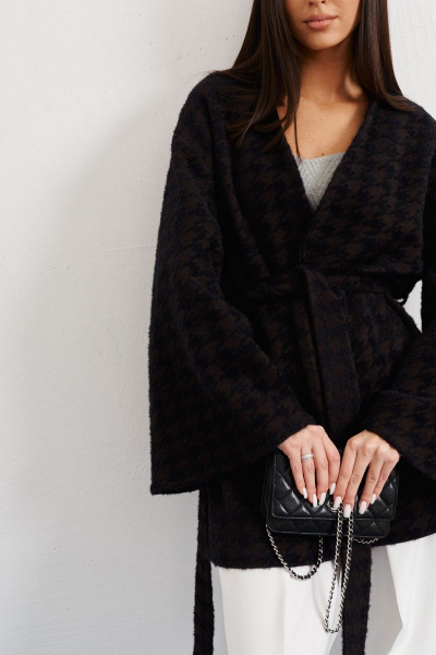 Демисезонный кардиган с шлевками и карманами ANNETE A5125 - фото 3