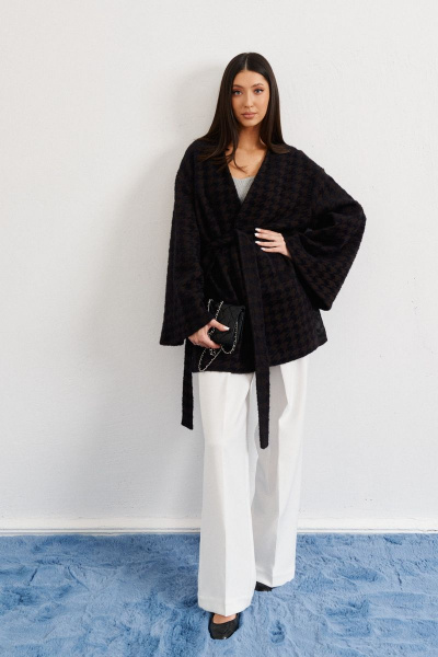 Демисезонный кардиган с шлевками и карманами ANNETE A5125 - фото 2