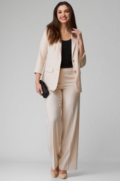 Брюки, жакет БелЭльСтиль 203-1 13 22+601-1 61 22 капучино - фото 3
