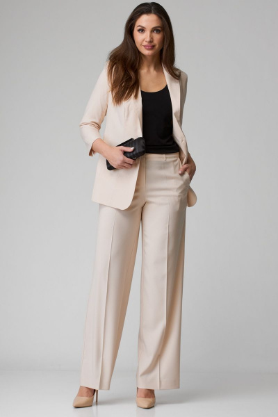 Брюки, жакет БелЭльСтиль 203-1 13 22+601-1 61 22 капучино - фото 2