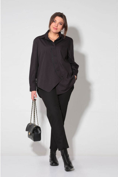 Рубашка GRATTO 4253 черный - фото 4