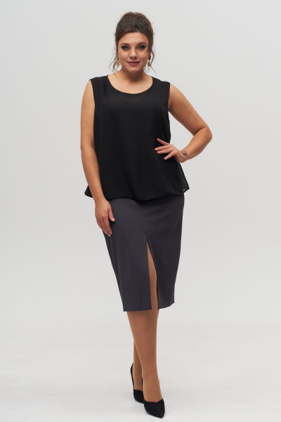 Юбка Anelli 1315.1 графит - фото 1