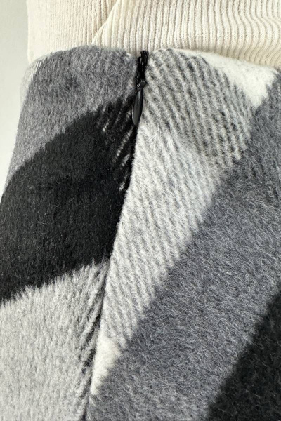 Зимняя  юбка из текстиля с молнией VLADOR 500117-2 черный - фото 4