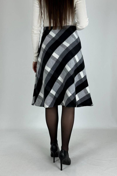 Зимняя  юбка из текстиля с молнией VLADOR 500117-2 черный - фото 3