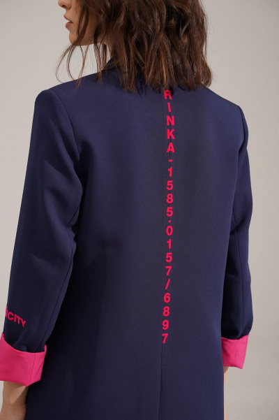 Брюки, жакет RINKA 1110 синий-фуксия - фото 11