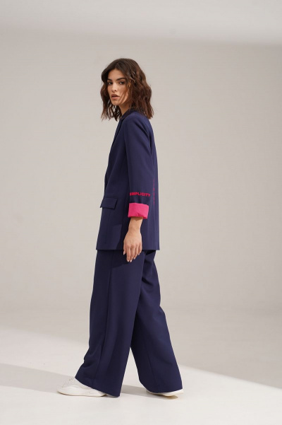 Брюки, жакет RINKA 1110 синий-фуксия - фото 10