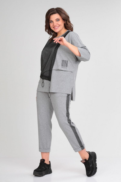 Брюки, джемпер Michel chic 1329 серый - фото 5