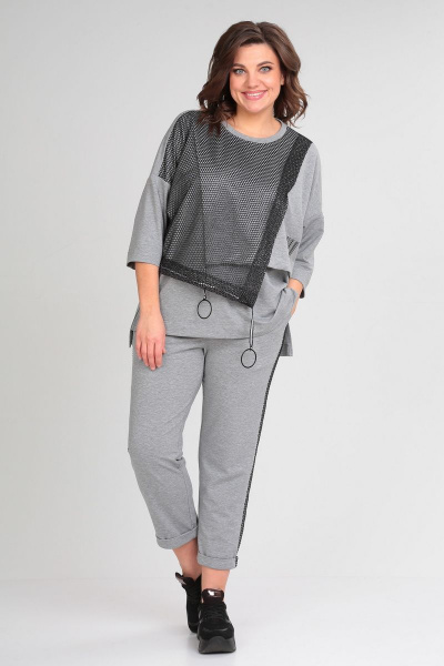 Брюки, джемпер Michel chic 1329 серый - фото 1