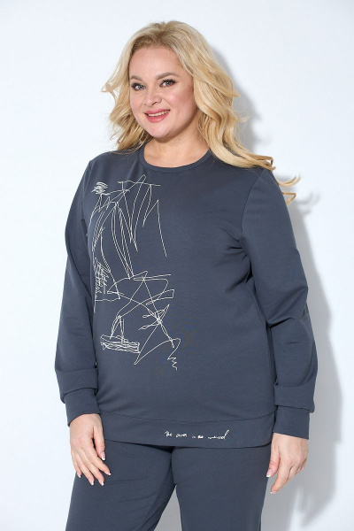 Брюки, свитшот STEFANY 2046-2 графит - фото 3