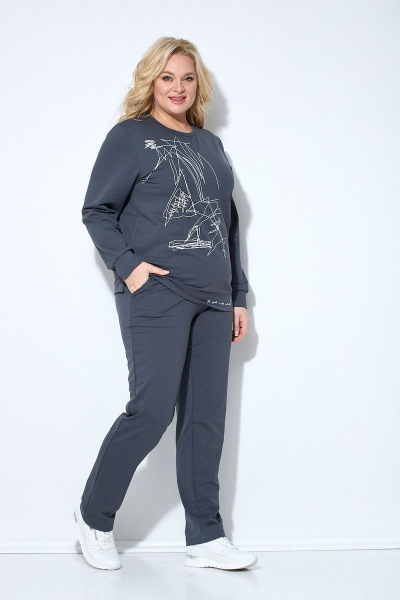 Брюки, свитшот STEFANY 2046-2 графит - фото 2