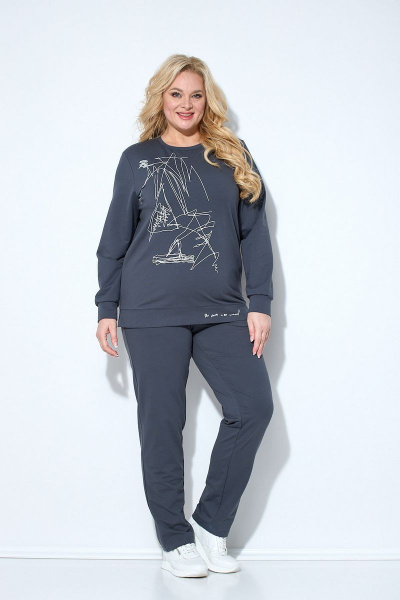 Брюки, свитшот STEFANY 2046-2 графит - фото 1