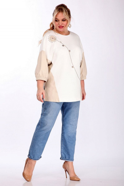 Демисезонный джемпер из трикотажа с боковыми разрезами Jurimex 2862 - фото 1