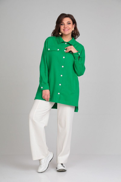 Рубашка Mubliz 028 зеленый - фото 3