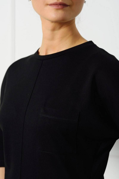 Черный трикотажный джемпер для повседневного образа Femme & Devur 3138 6.3F(170) - фото 3