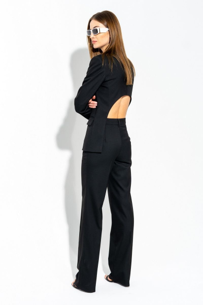 Костюм платье-жакет с прямыми брюками на каждый день SILVERSPICE S-1101-1 - фото 2