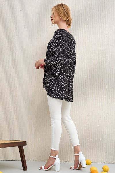 Блуза Панда 87340w черный - фото 6
