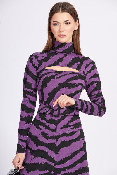 Платье EOLA 2357 фиолет-черный - фото 6