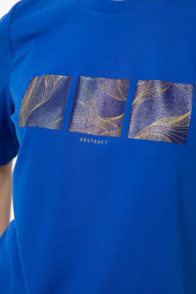 Джемпер прямого кроя с принтом из вискозы и трикотажа Femme & Devur 30721 1.42F(170) - фото 4