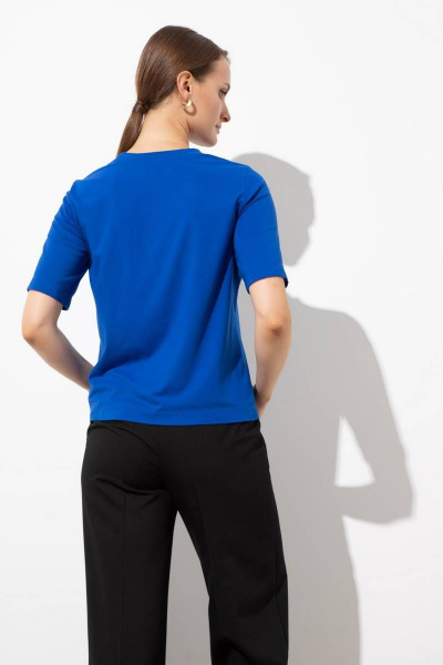 Джемпер прямого кроя с принтом из вискозы и трикотажа Femme & Devur 30721 1.42F(170) - фото 3