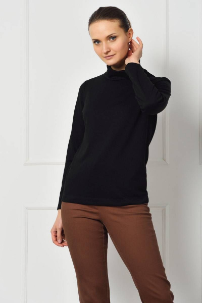 Джемпер из трикотажа с классическим кройом и воротником Femme & Devur 30432 1.3F(170) - фото 5